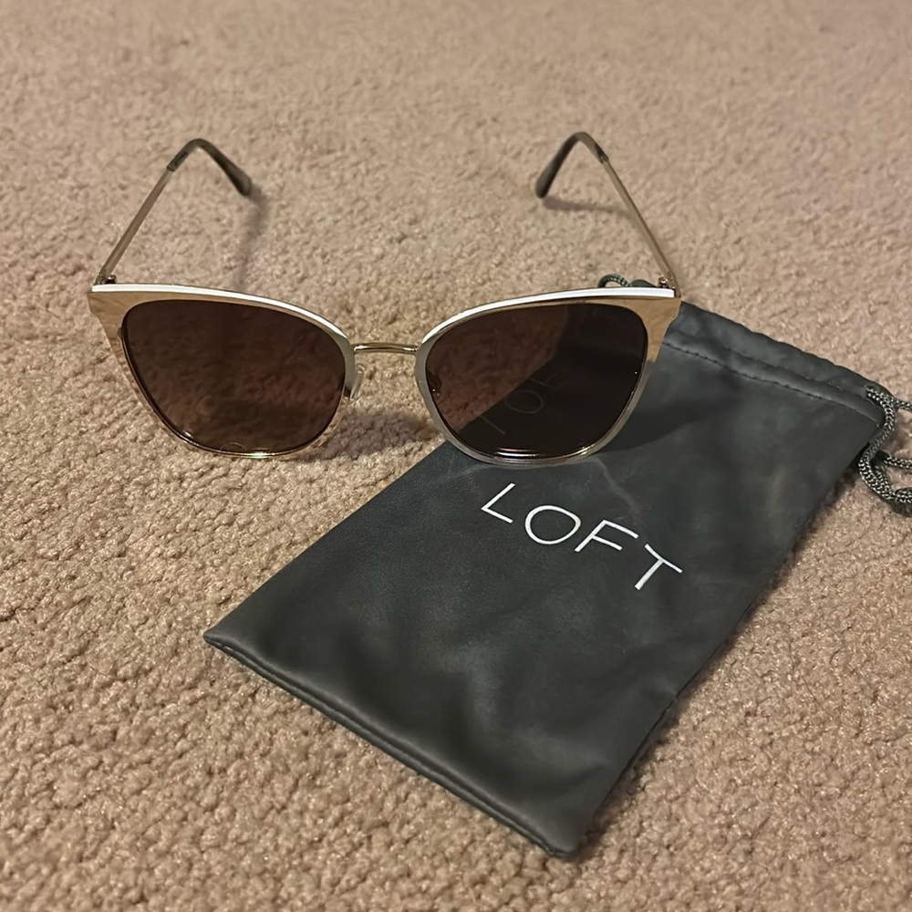 LOFT gold sunglasses
